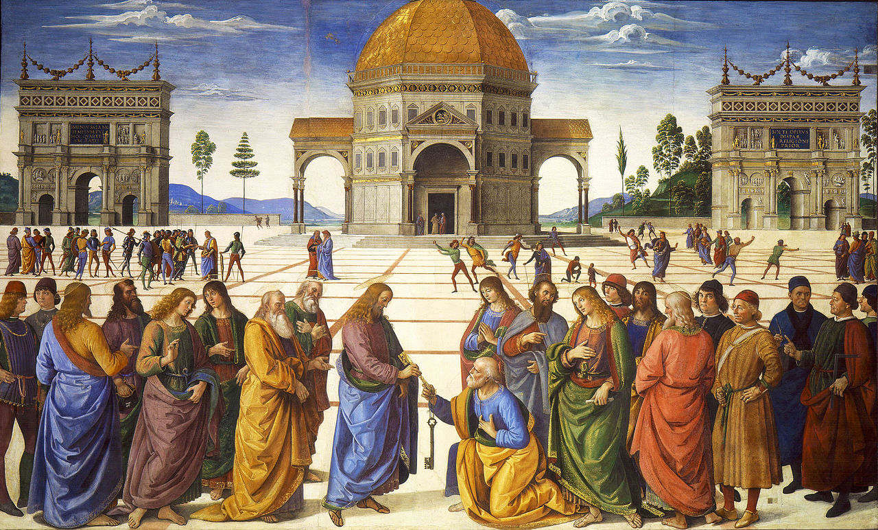 Cristo consegna le chiavi a Pietro - Cappella Sistina, Vaticano